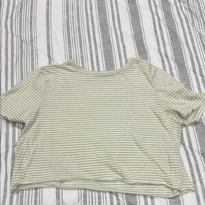 Striped Green Women's Top